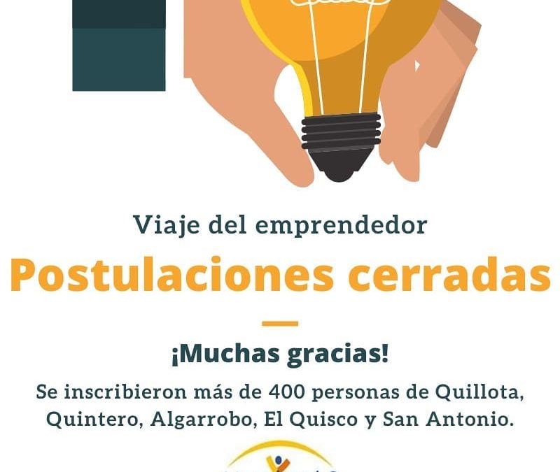 MAS DE 400 POSTULANTES AL VIAJE DEL EMPRENDEDOR